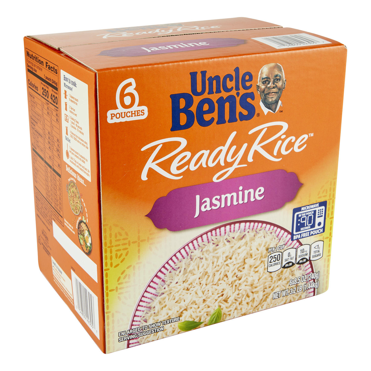 Uncle Ben's Uncle Bens Jasmine Ready Rice, 8.5 Ounce (6 Pack)