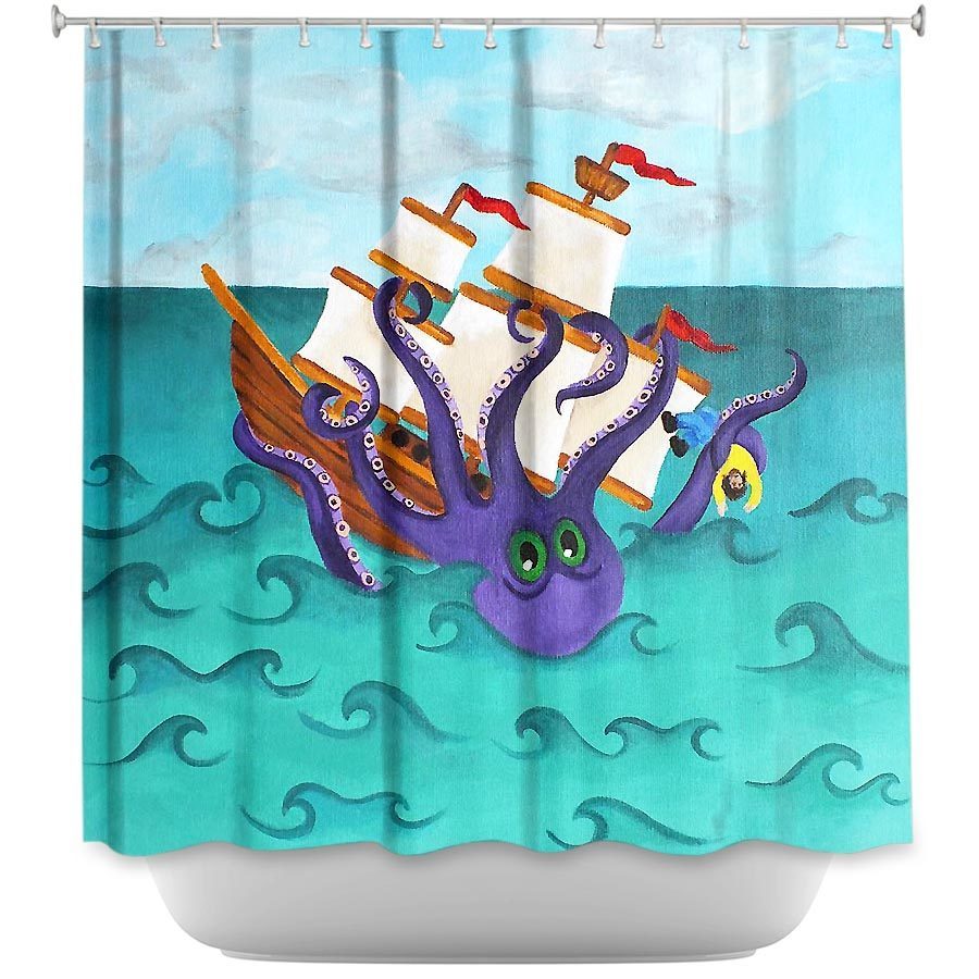 Shower Curtain - Dianoche Designs - Kraken