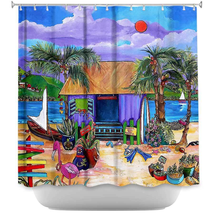 Shower Curtain - Dianoche Designs - Island Time