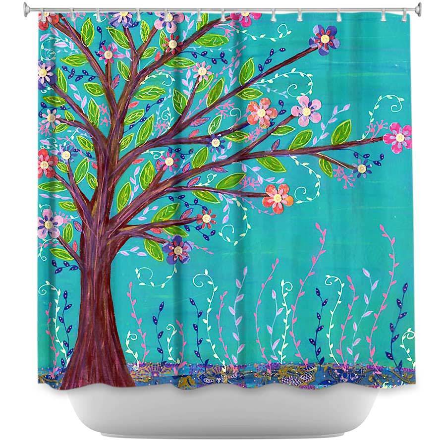 Shower Curtain - Dianoche Designs - Happy Tree