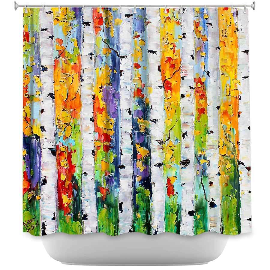 Shower Curtain - Dianoche Designs - Birch Trees