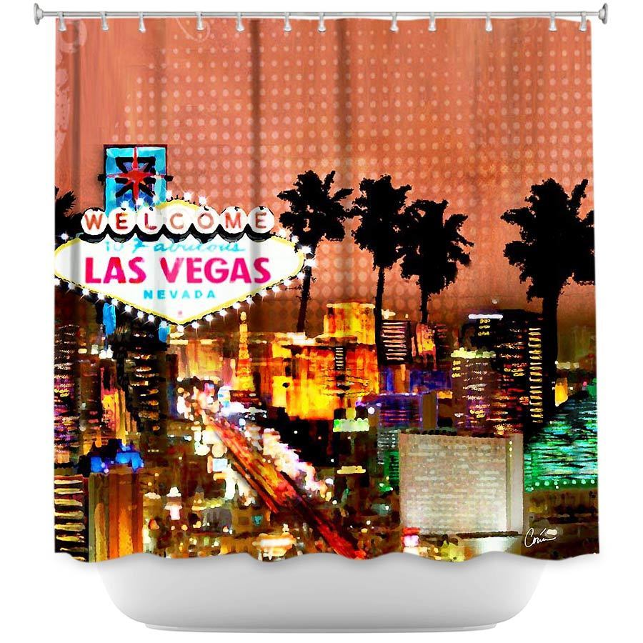 Shower Curtain - Dianoche Designs - Las Vegas Skyline