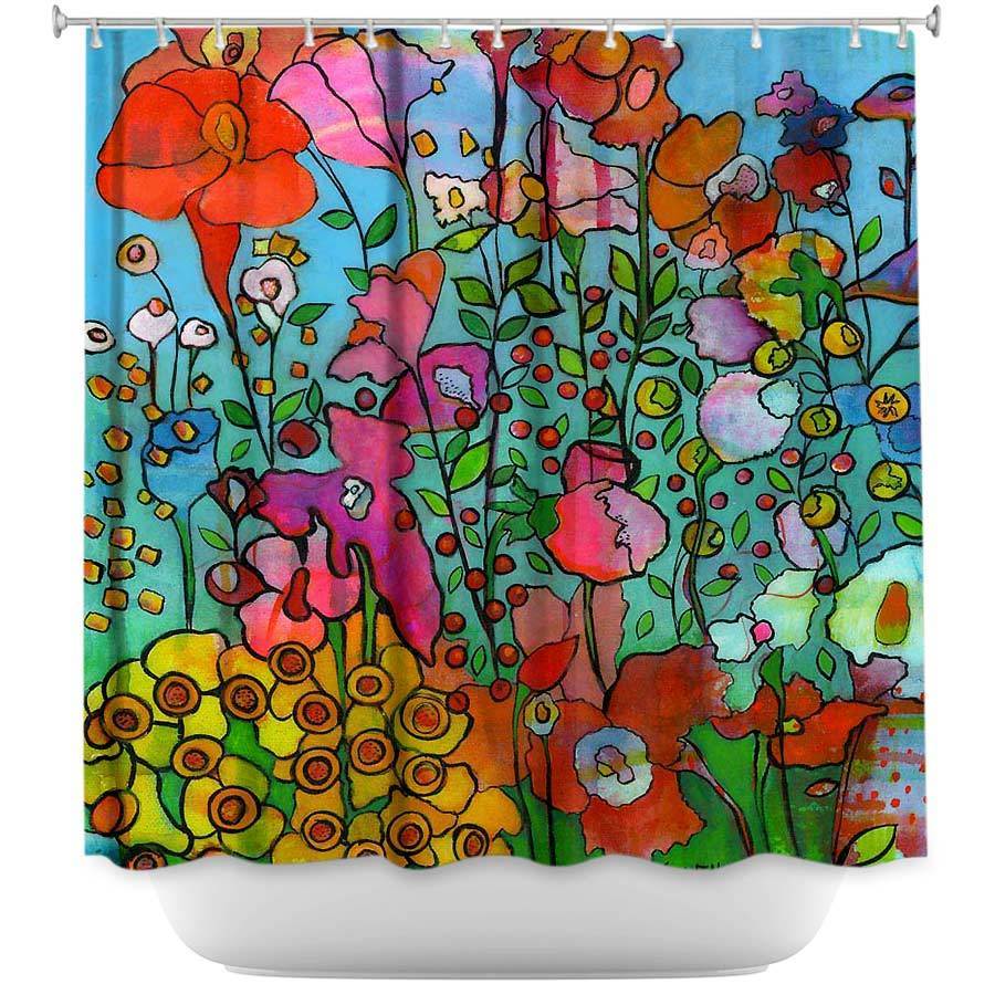 Shower Curtain - Dianoche Designs - Joyful Chatter