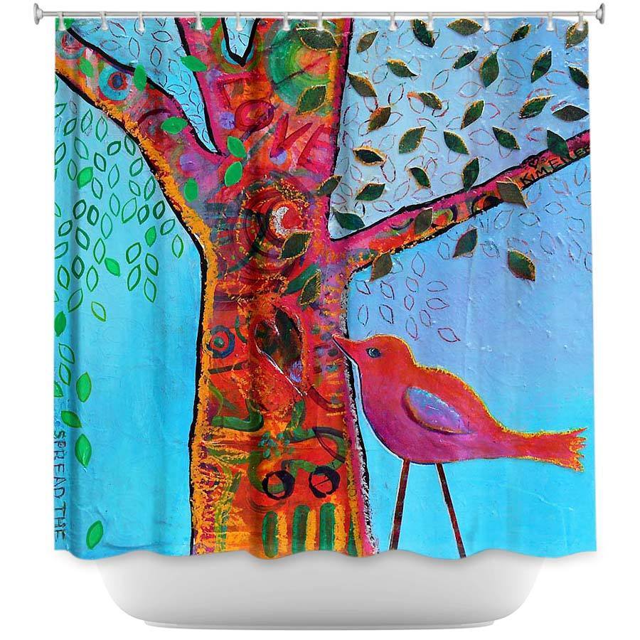 Shower Curtain - Dianoche Designs - Love Tree