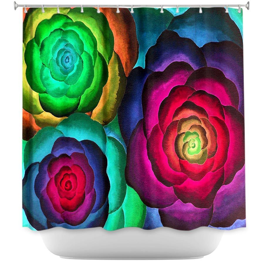 Shower Curtain - Dianoche Designs - Joyous Flowers Iii