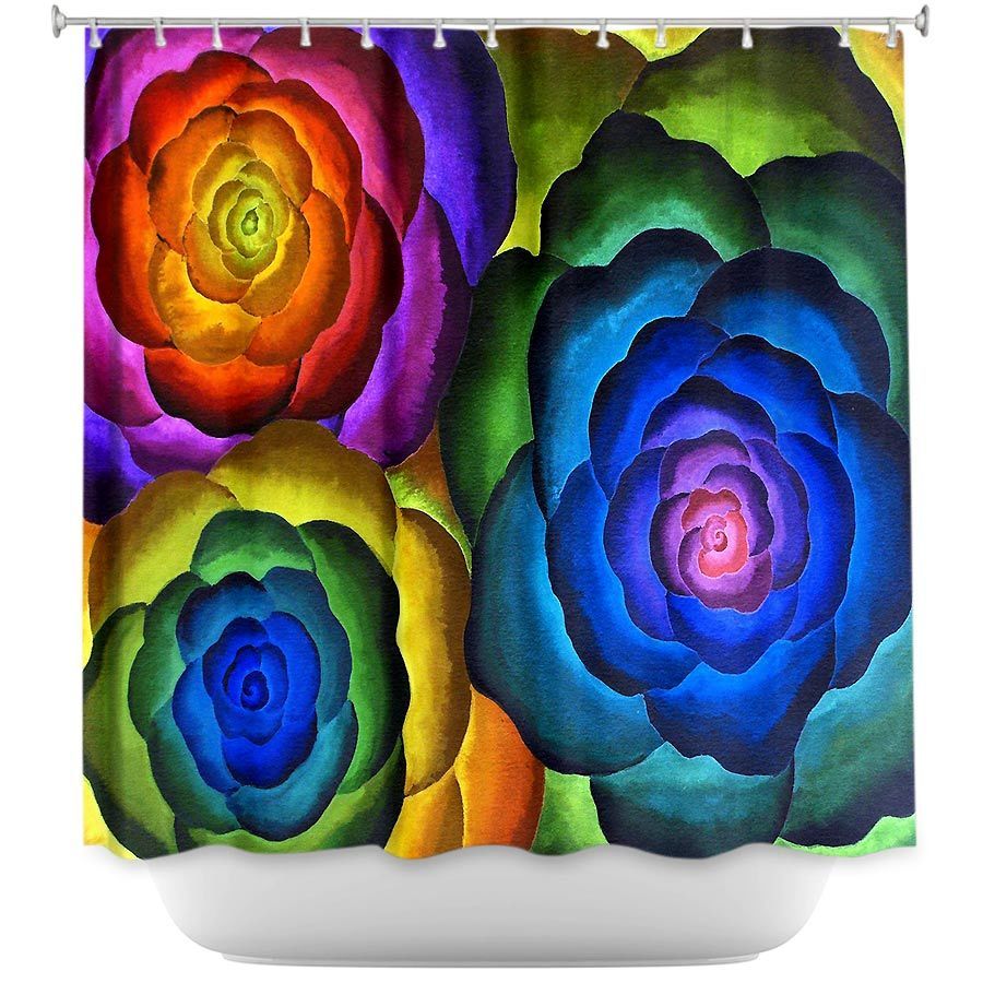 Shower Curtain - Dianoche Designs - Joyous Flowers Iv