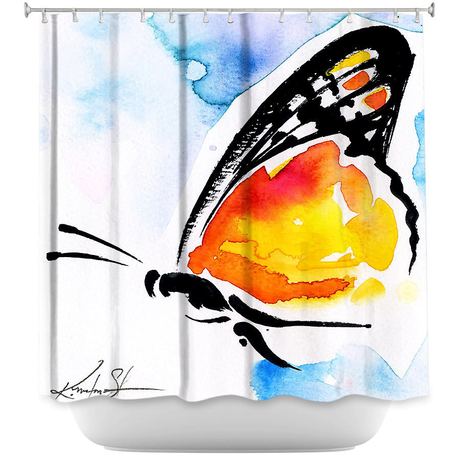 Shower Curtain - Dianoche Designs - Butterfly Love Xxx