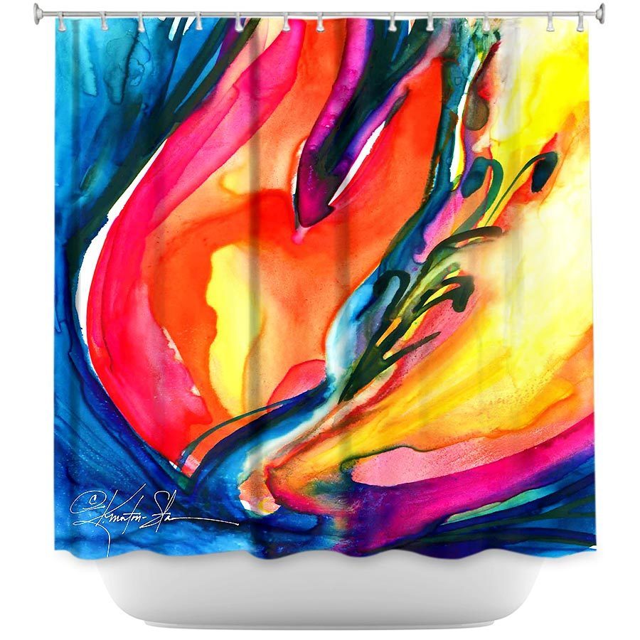 Shower Curtain - Dianoche Designs By Kathy Stanion - Soul Flower No 6