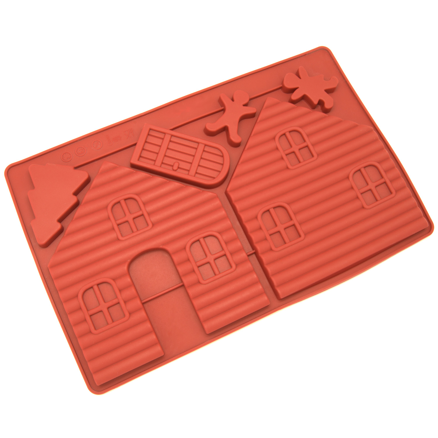 Freshware Silicone Mold, Chocoalte Mold, Candy Mold for Gingerbread House - 2 pcs