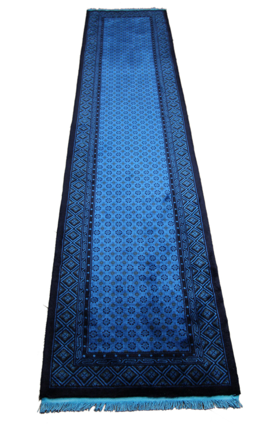 Indigo Blue 2x10 Overdyed Runner 2791