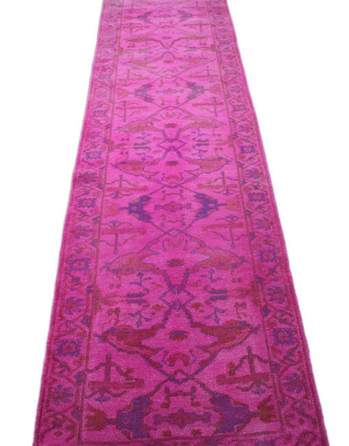 Hot Pink 3x12 Overdyed Runner 2782