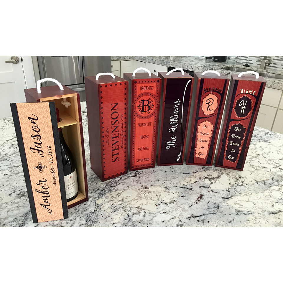 Personalized Decorative Wine Case - Harper