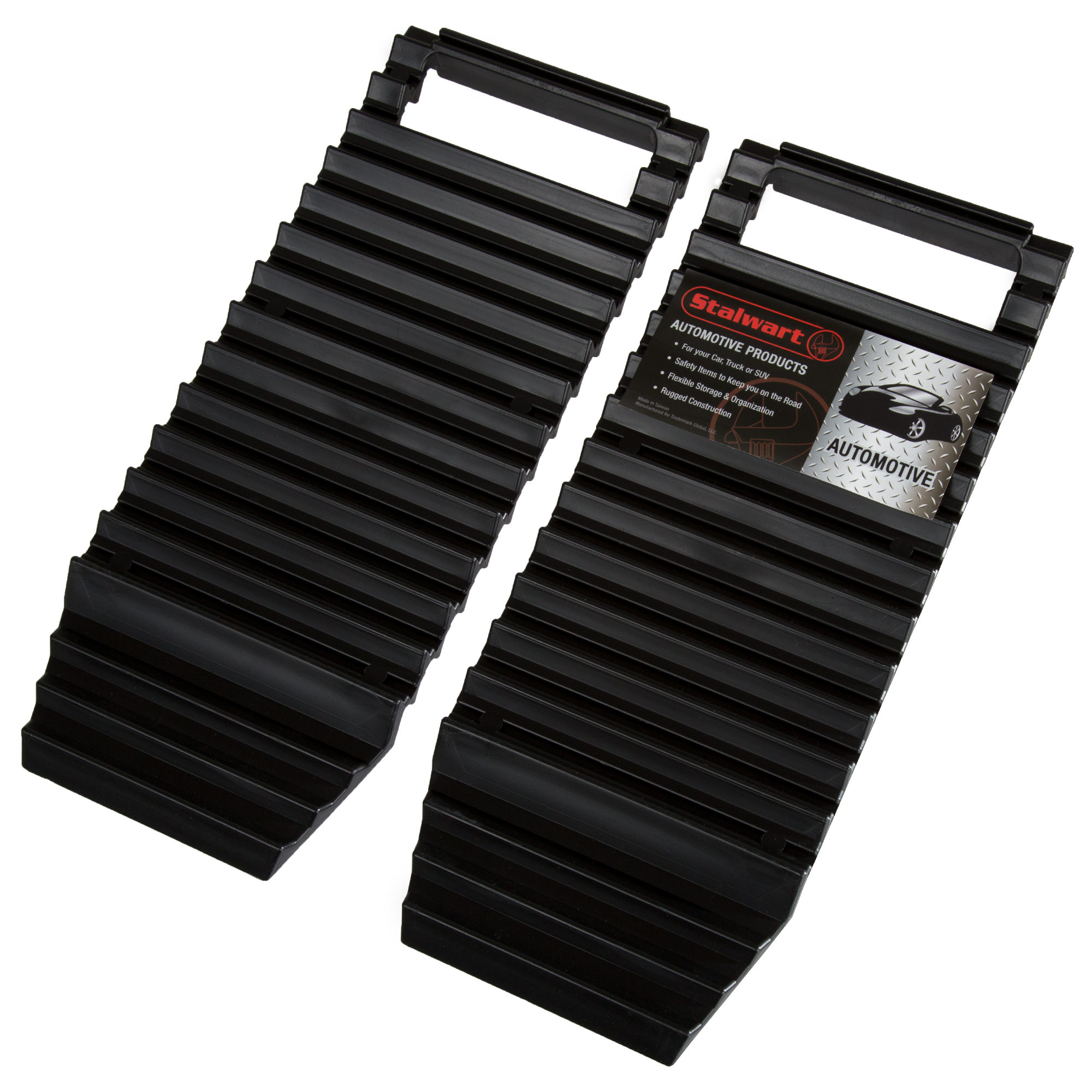 Stalwart Emergency Tire Traction Mats - Snow, Ice, Sand and More