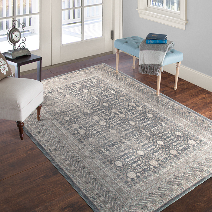 Lavish Home Vintage Greek Rug - Grey Brown - 5