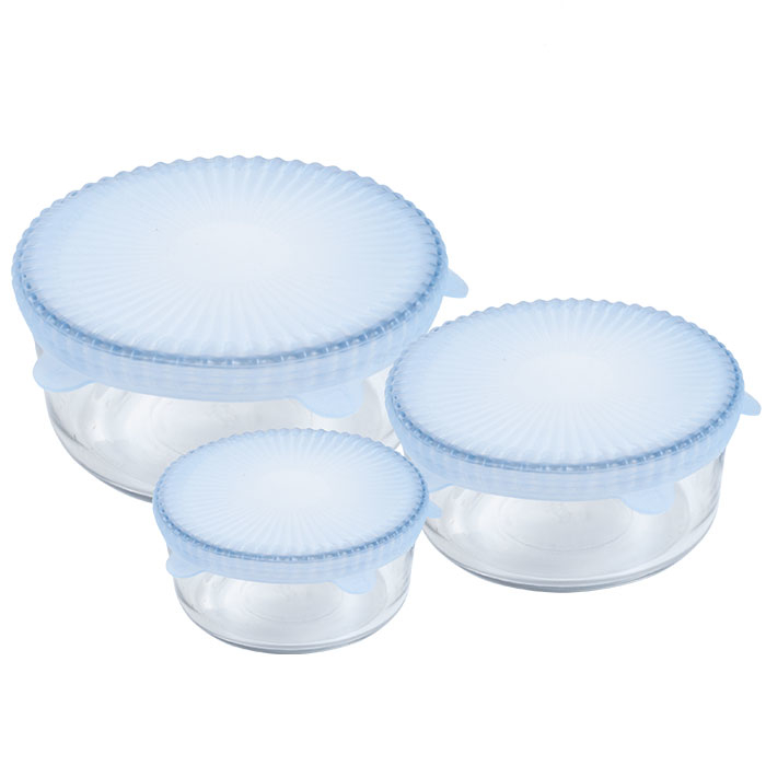 Chef Buddy Set of Three Universal Reusable Silicone Food Covers