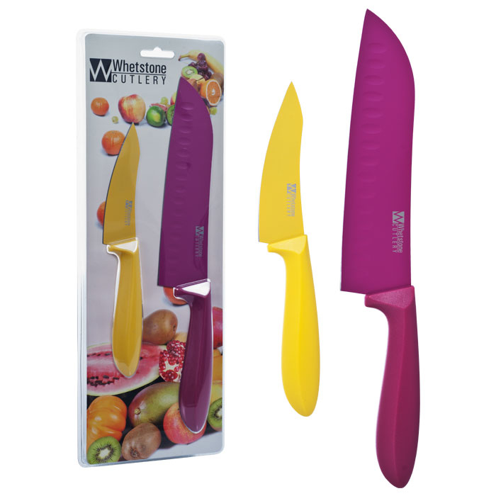 Whetstone 2 Piece Kitchen Knife Set - Paring and Santoku