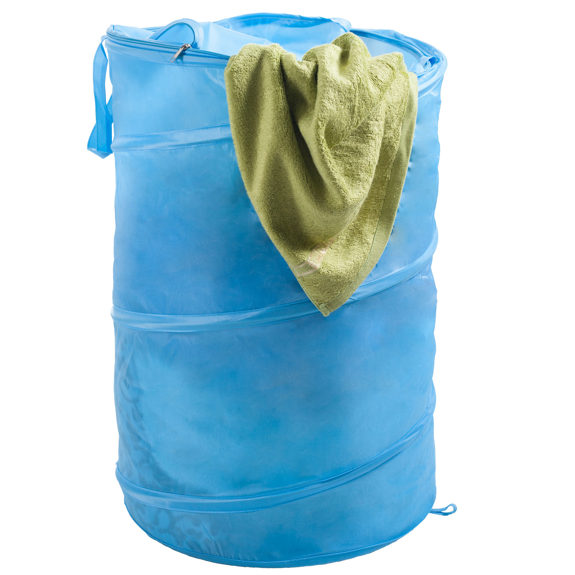 Lavish Home Breathable Pop Up Laundry Clothes Hamper - Light Blue