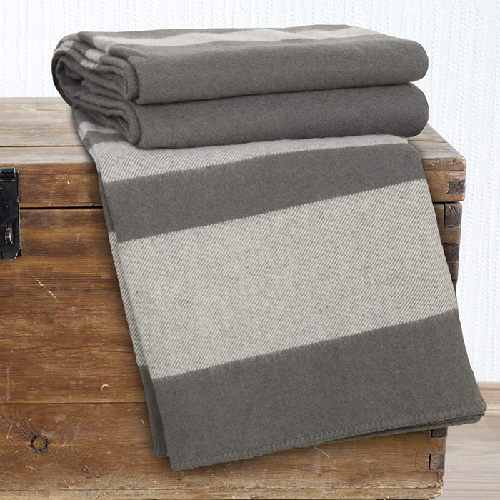 Lavish Home Australian Wool Blanket - Twin - Platinum