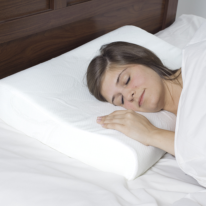 Remedy Memory Foam Classic Contour Bedroom Pillow 18 X 26 X 4 Regulates Temperature