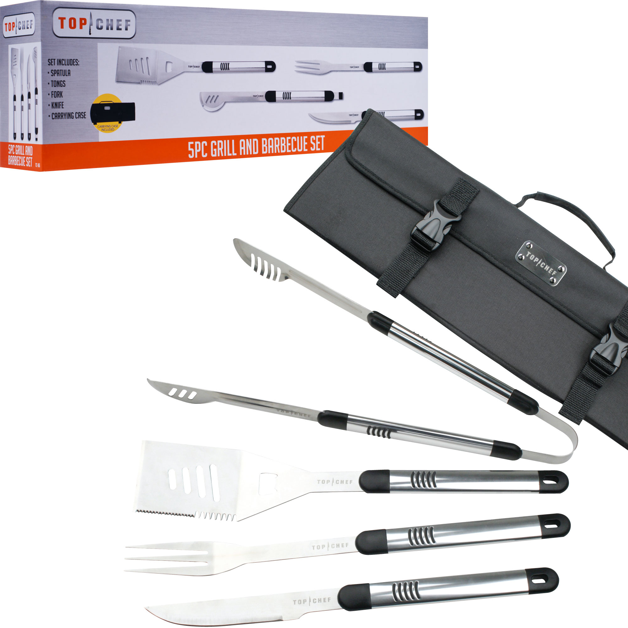Top Chef Stainless Steel BBQ Set - 5 Pieces