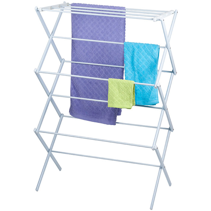 Lavish Home 3-Tier Clothes Laundry Drying Rack Stow Away Indoor Drying Space