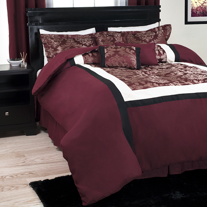 Lavish Home 7 Piece Candace Comforter Set - King