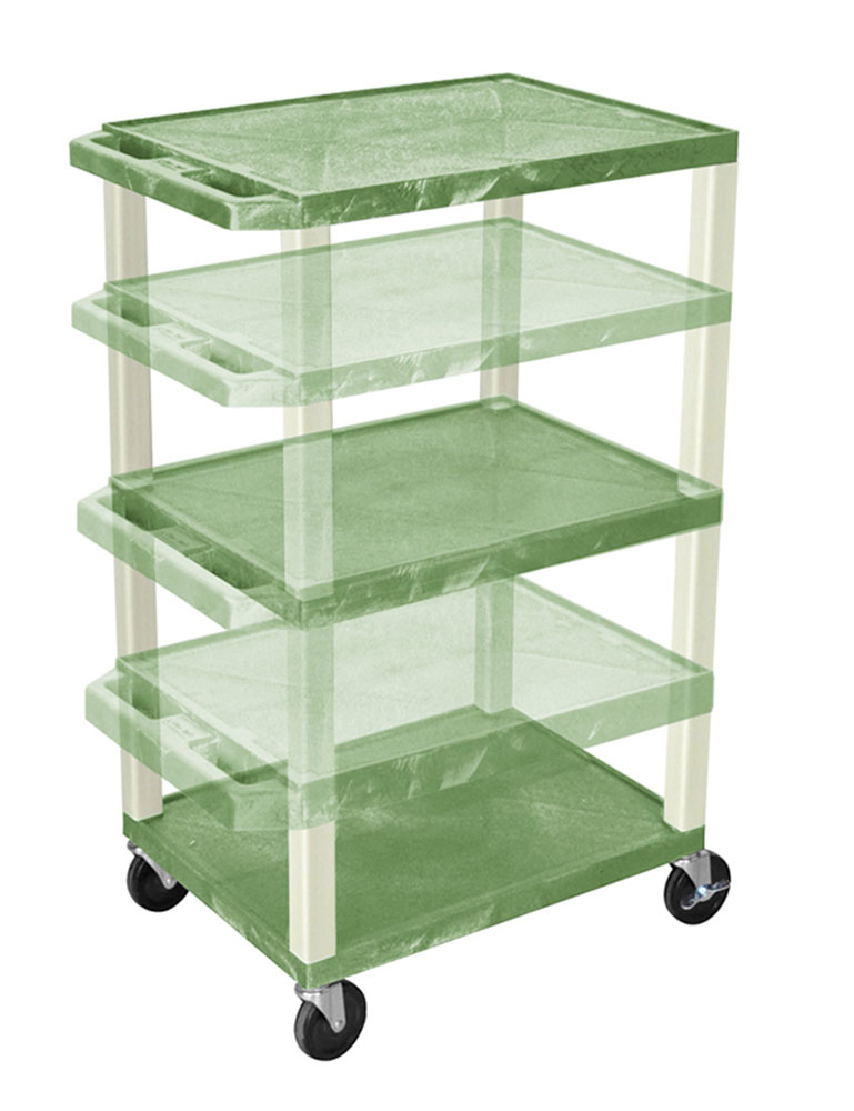 Offex Of-wt1642ge Adjustable Height Tuffy Multi-purpose Cart - Green