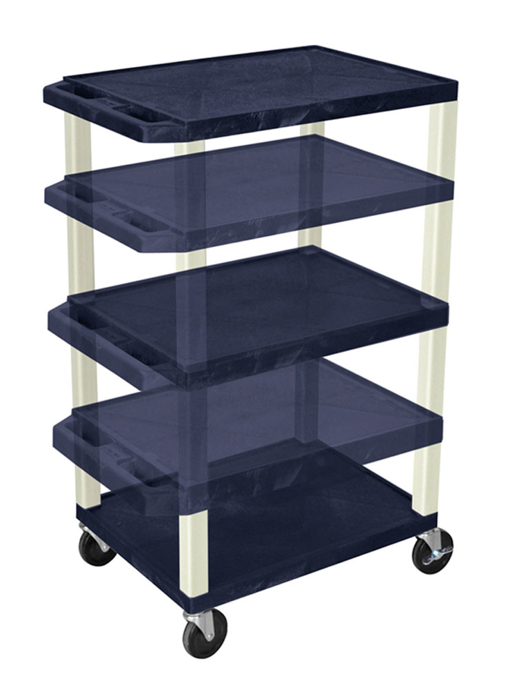 Offex Of-wt1642z Adjustable Height Tuffy Multipurpose Cart - Navy