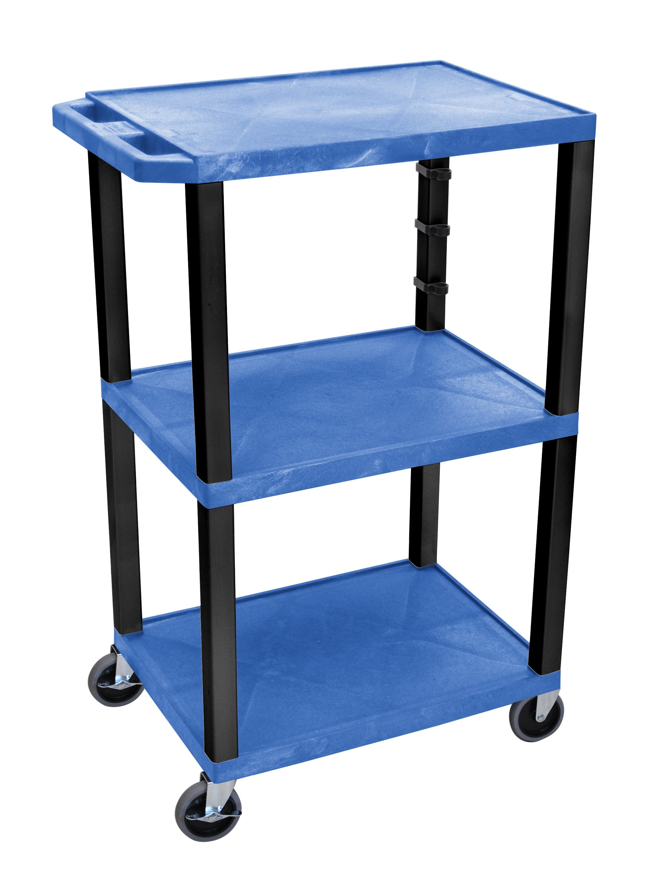 Offex Of-wt42bue Multipurpose Utility A/v Cart 3 Shelves - Blue