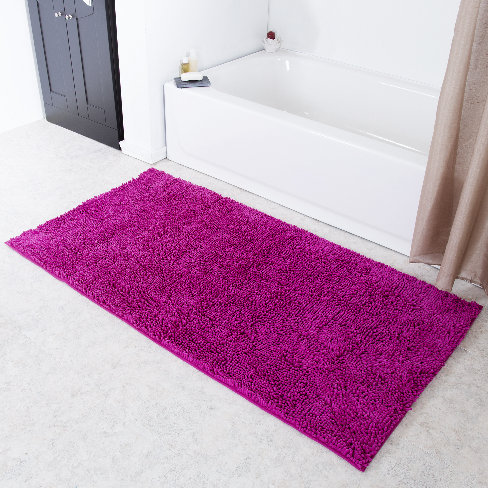Lavish Home High Pile Shag Rug Carpet - Orchid 30 X 60 Inches