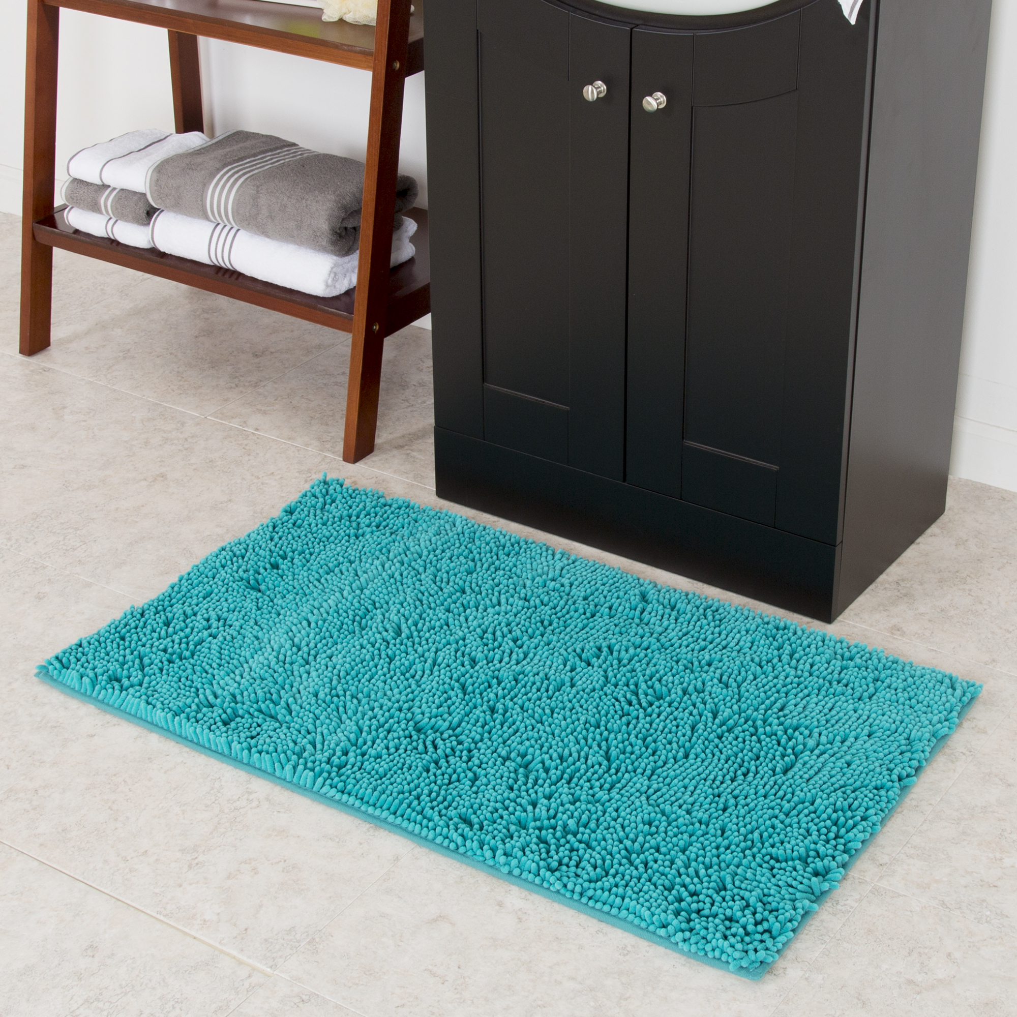 Lavish Home High Pile Shag Rug Carpet - Seafoam - 21x36