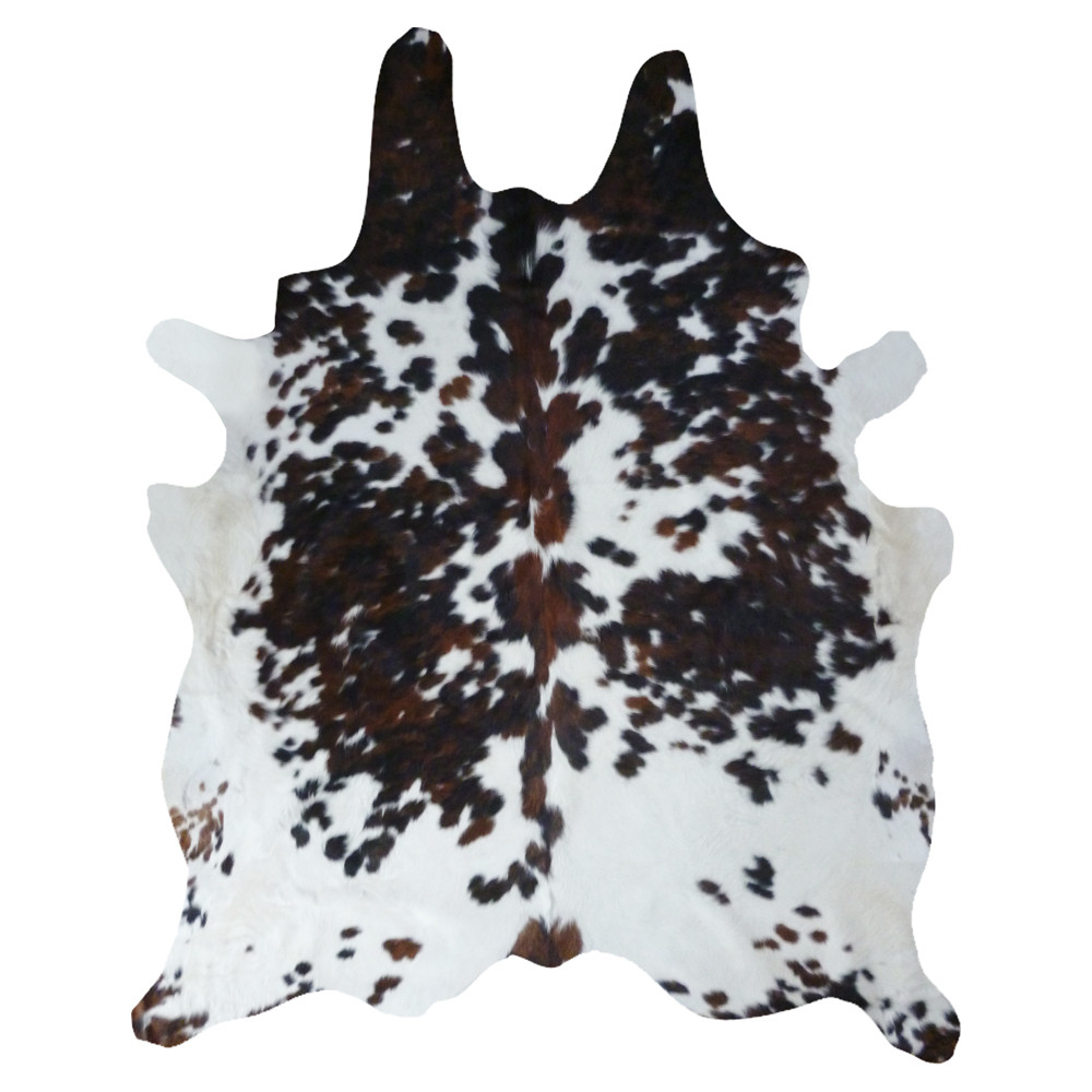 Real Cowhide Rug Salt And Pepper Tricolor