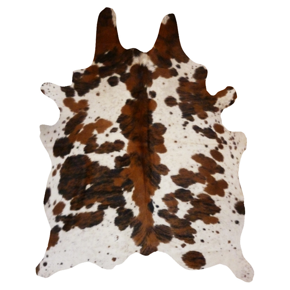 Real Cowhide Rug Spine Tricolor