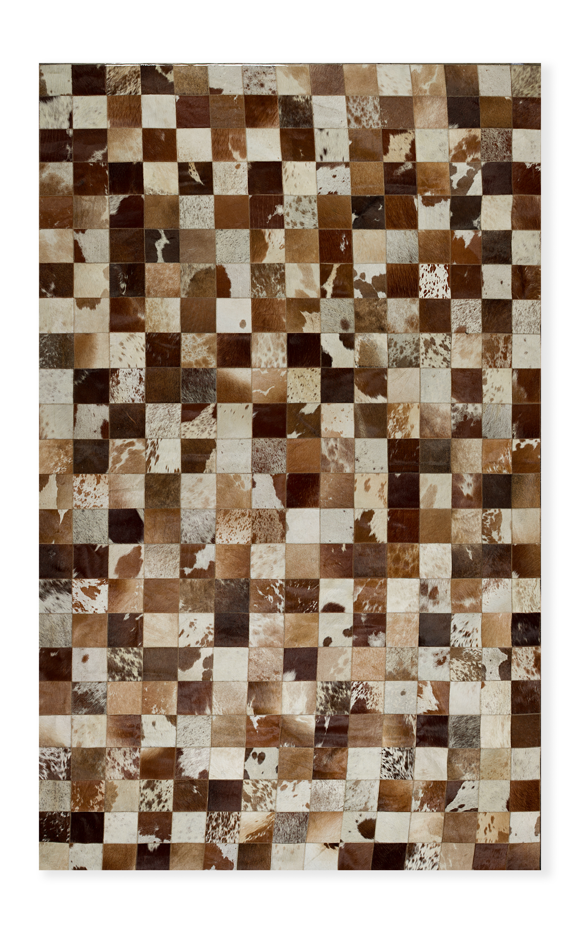 Barcelona Cowhide Rug 4\" Sq Patches Aprox 5