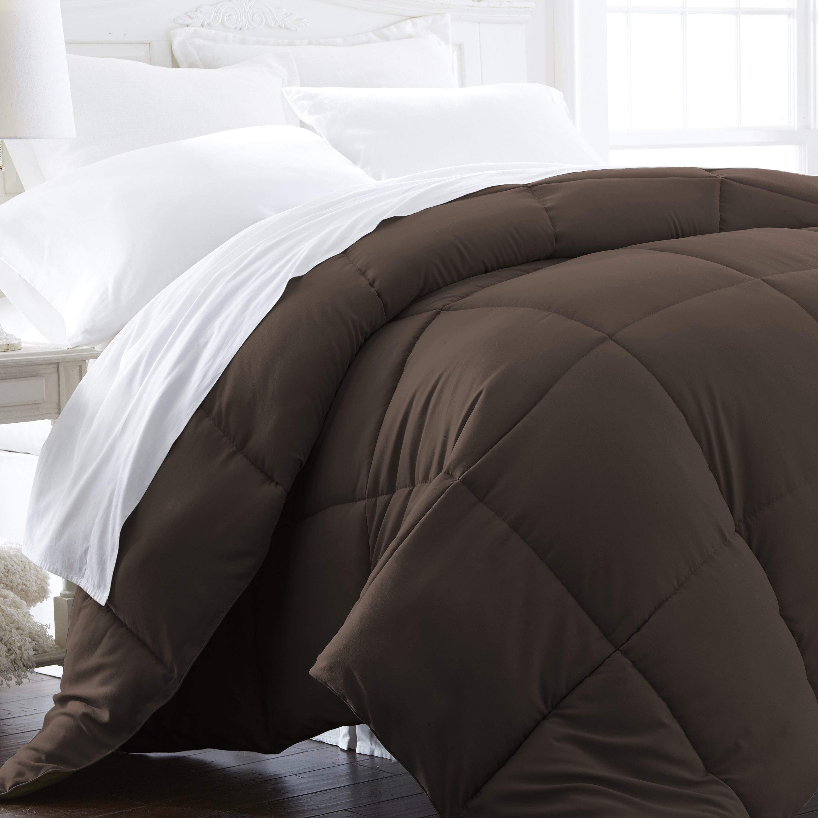 Home Collection All-season Ultra Soft Down Alternative Comforter In 6 Colors - Chocolate, King
