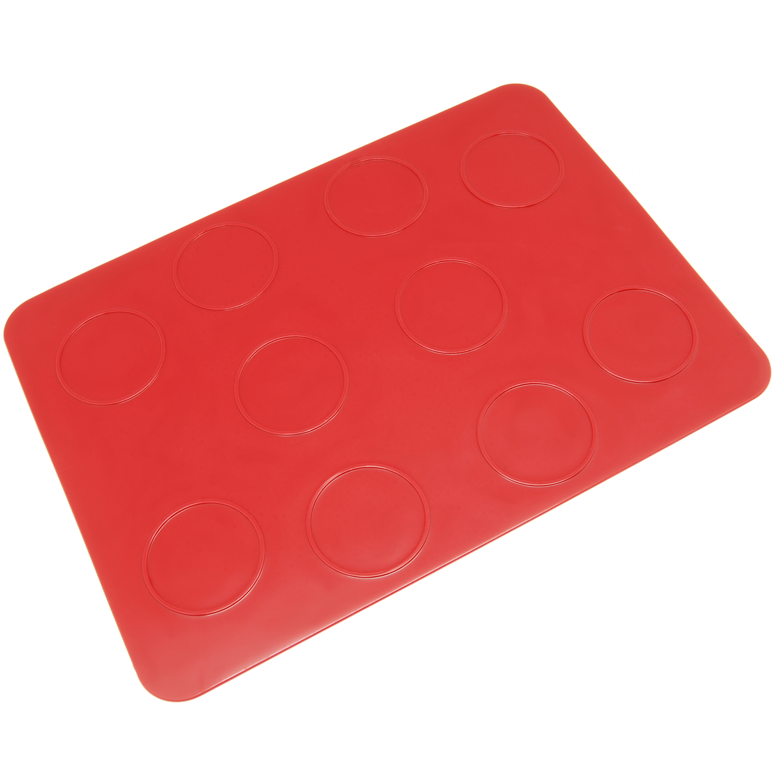 Freshware Silicone Baking Mat for Macaron, Whoopie Pie, Cookie and Creme Puff, 10-Circle