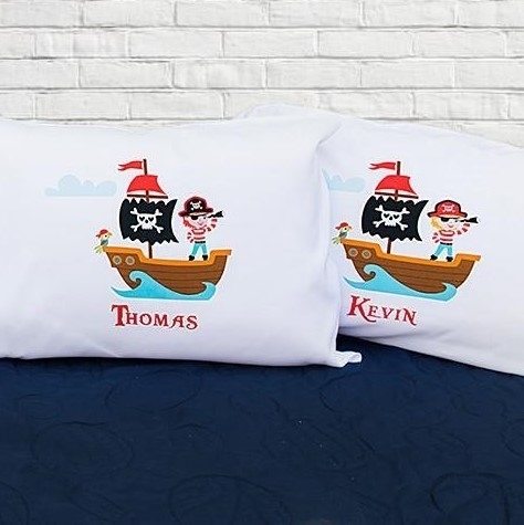 Personalized Pirate Pillowcases - William
