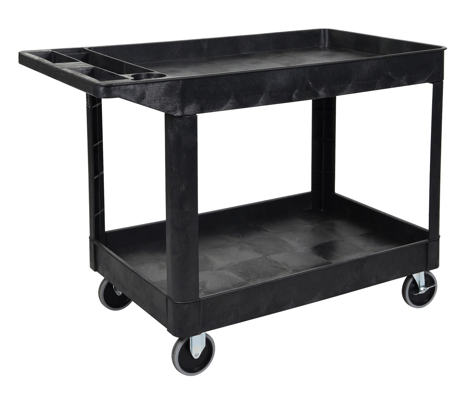 Luxor Xlc11-b 2 Shelves Multipurpose Utility Storage Cart - Black