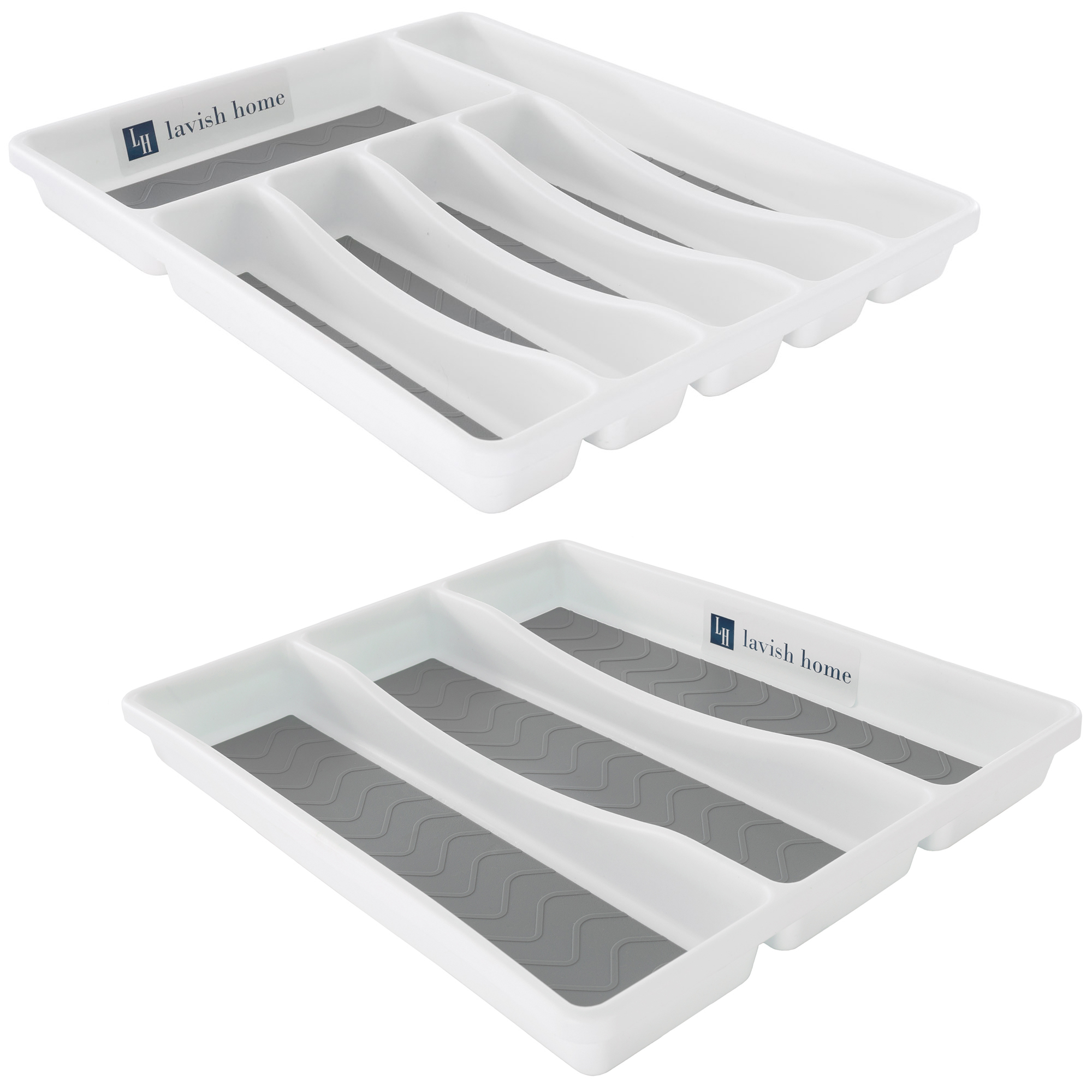 Silverware Drawer Flatware Utensils 2 Sized Kitchen Matching Organizers