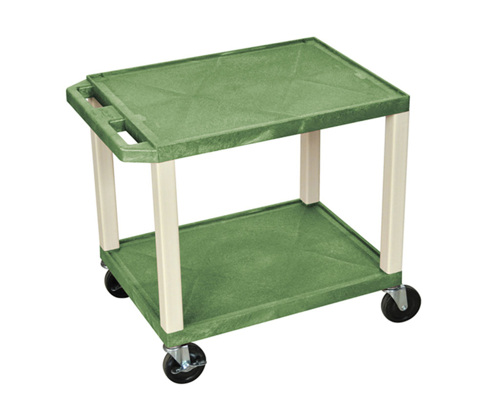 Offex Of-wt26ge Multipurpose 26\" Utility A/v Cart - 2 Shelves - Green