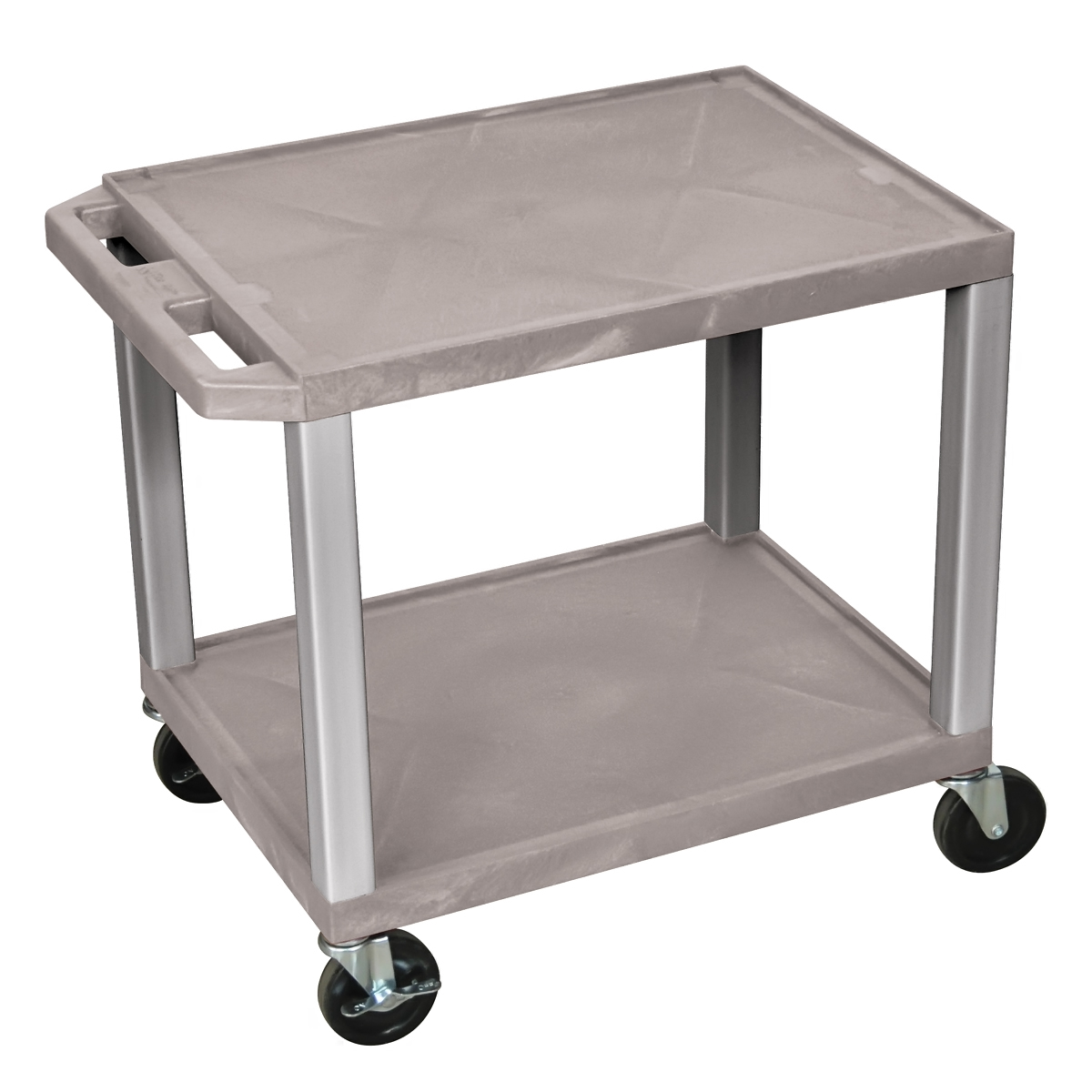 Offex Of-wt26gy Multipurpose Utility A/v Cart - 2 Shelves - Gray