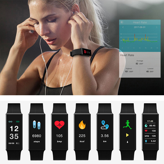 metalika smart watch with health and activity tracker