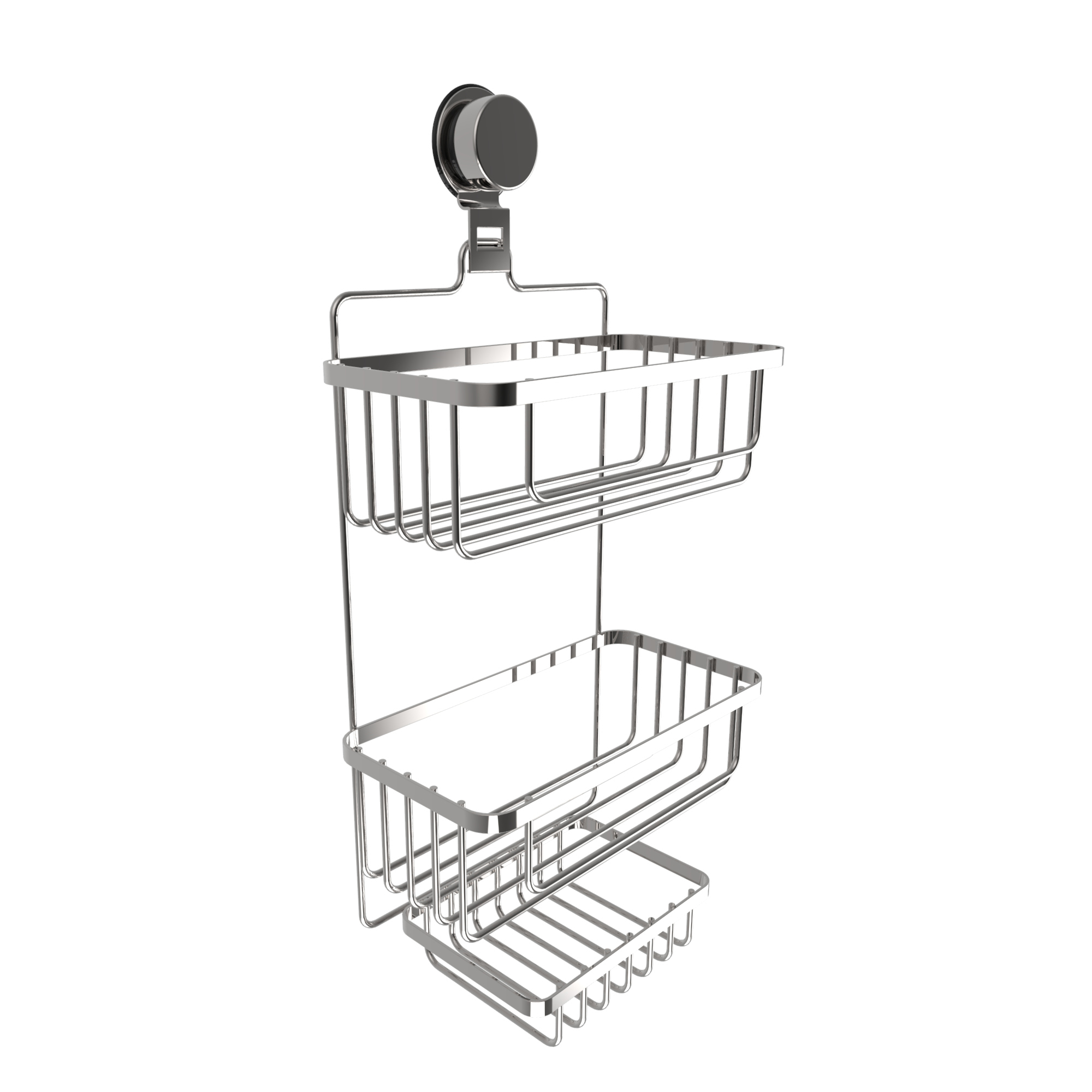 Wall Or Shower Mounted No Drill No Hole Easy Twist And Lock Install Shower Caddy