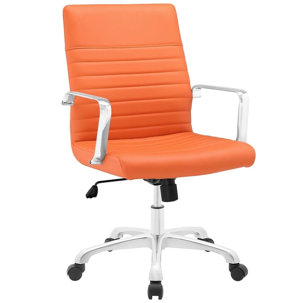 Orange Finesse Mid Back Office Chair