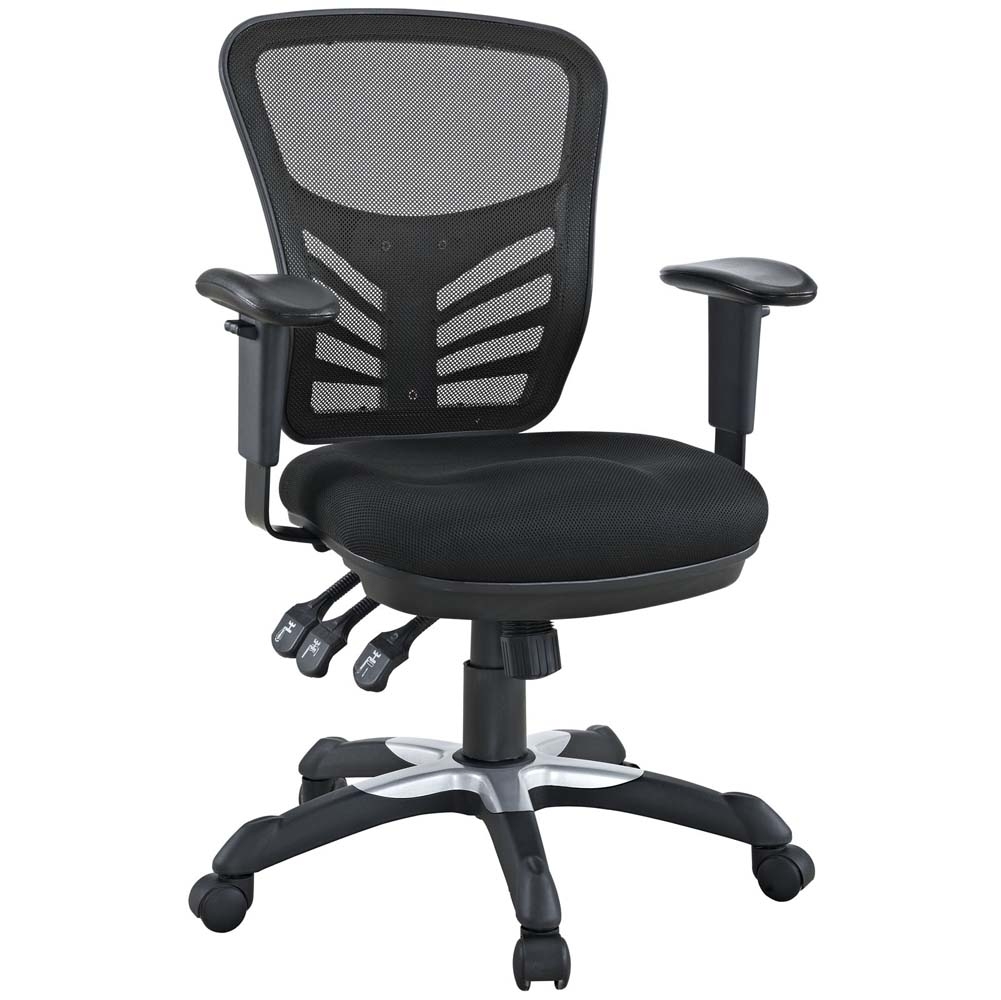 Black Articulate Mesh Office Chair