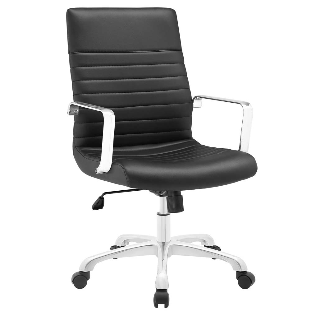 Black Finesse Mid Back Office Chair