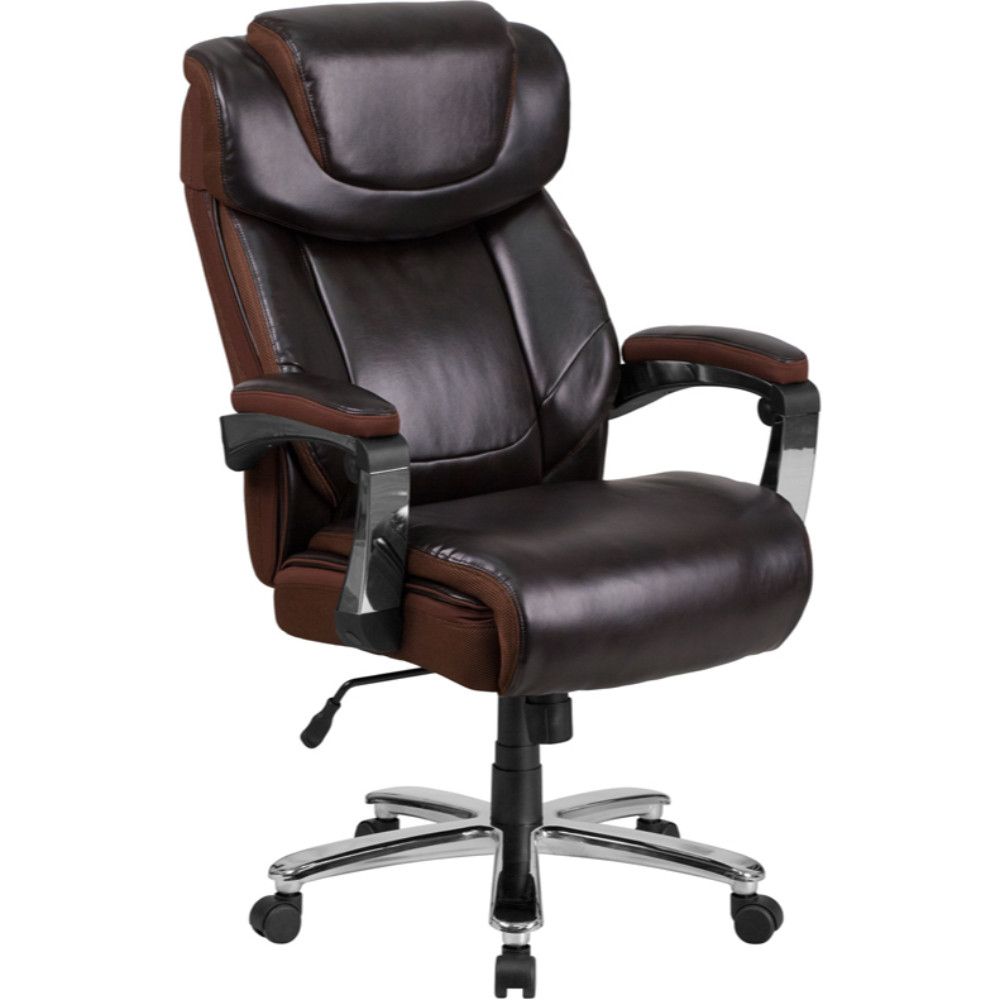 Big & Tall Brown Leather Chair