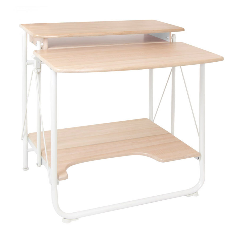 Studio Designs Home Office Stow Away Desk, Folding Desk - White/maple