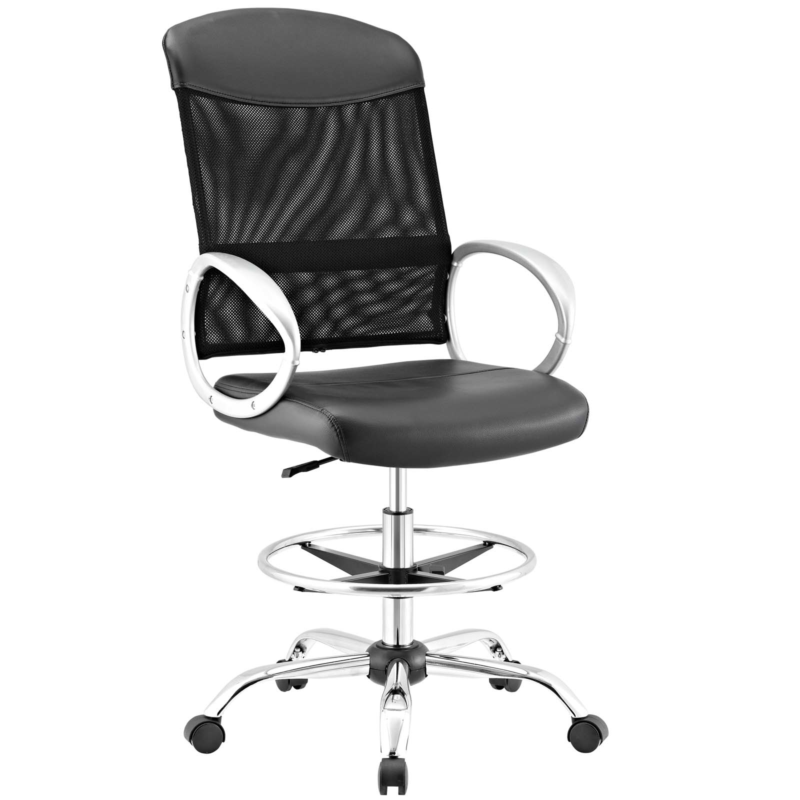 Emblem Mesh And Vinyl Drafting Chair