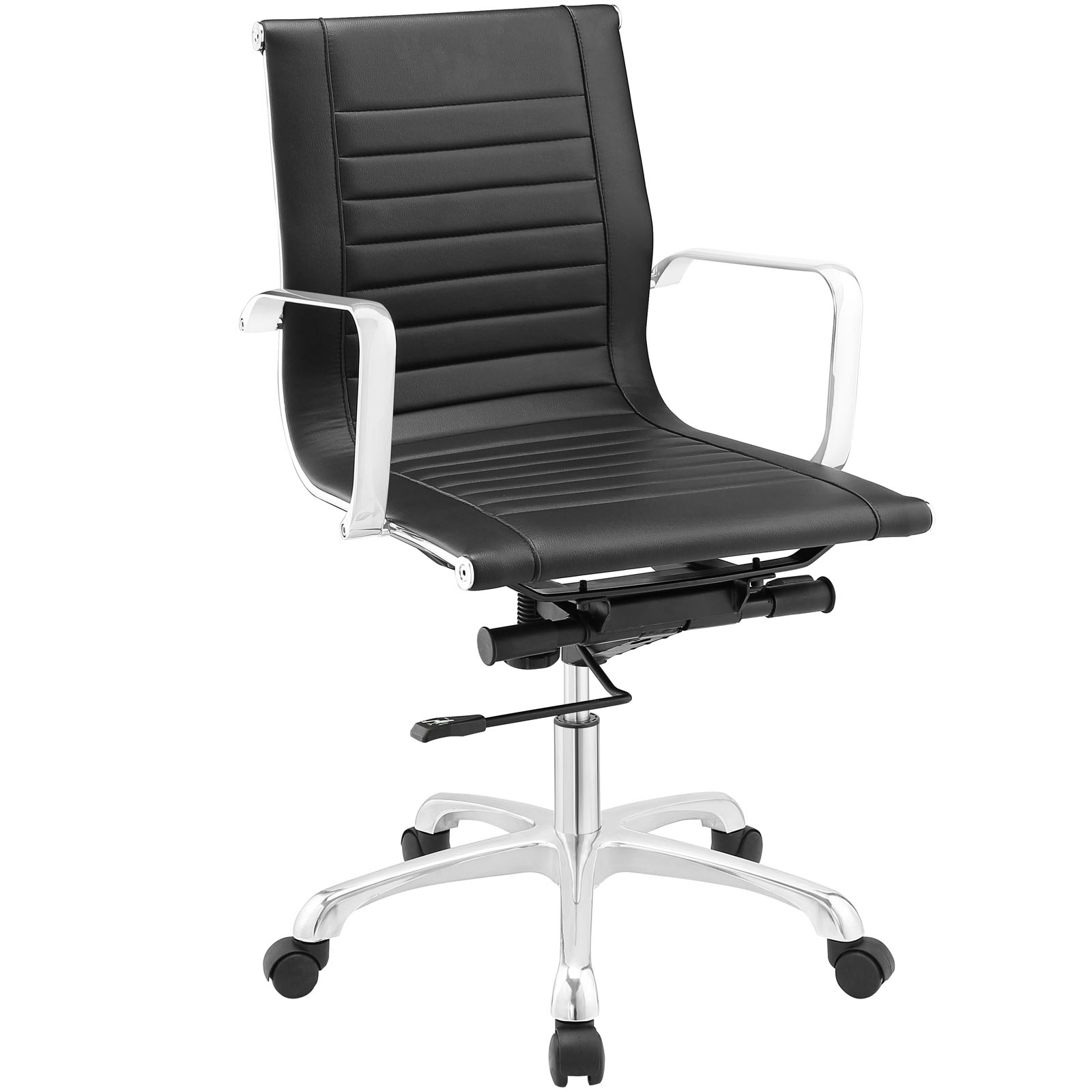 Runway Mid Back Upholstered Vinyl Office Chair